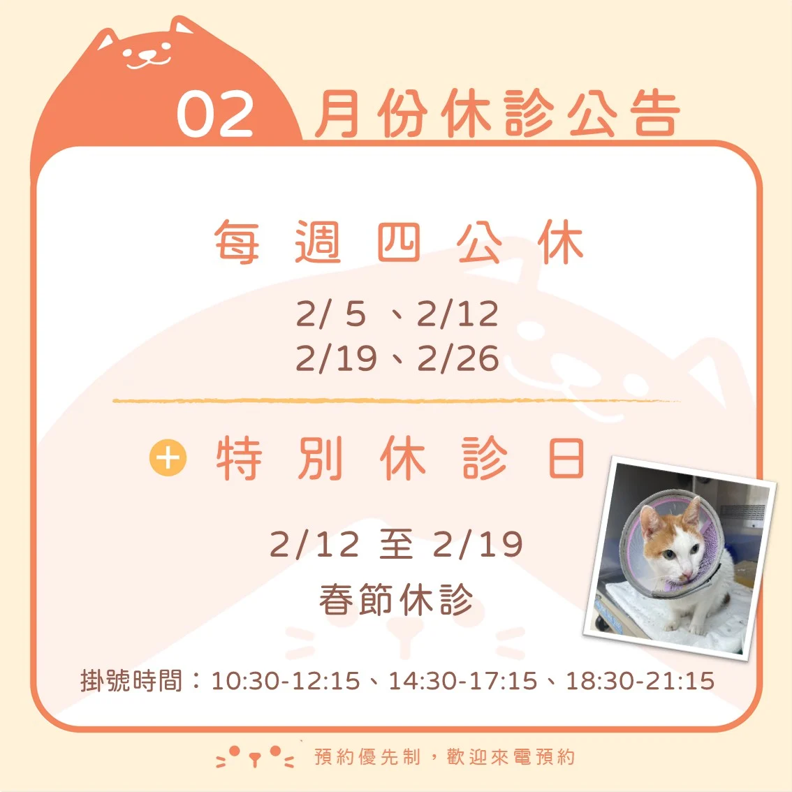 休診公告2026年2月